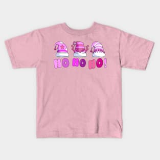 Pink Santa Claus Kids T-Shirt